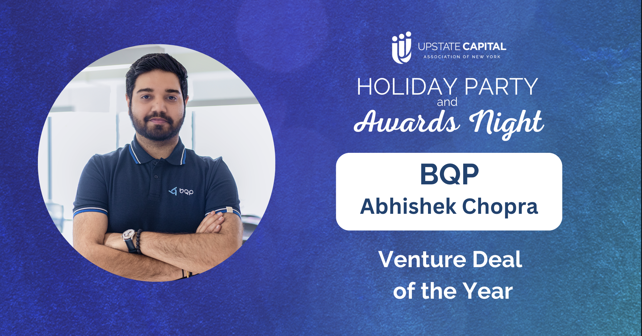 Abhishek Chopra Receives the Venture Deal of the Year Award