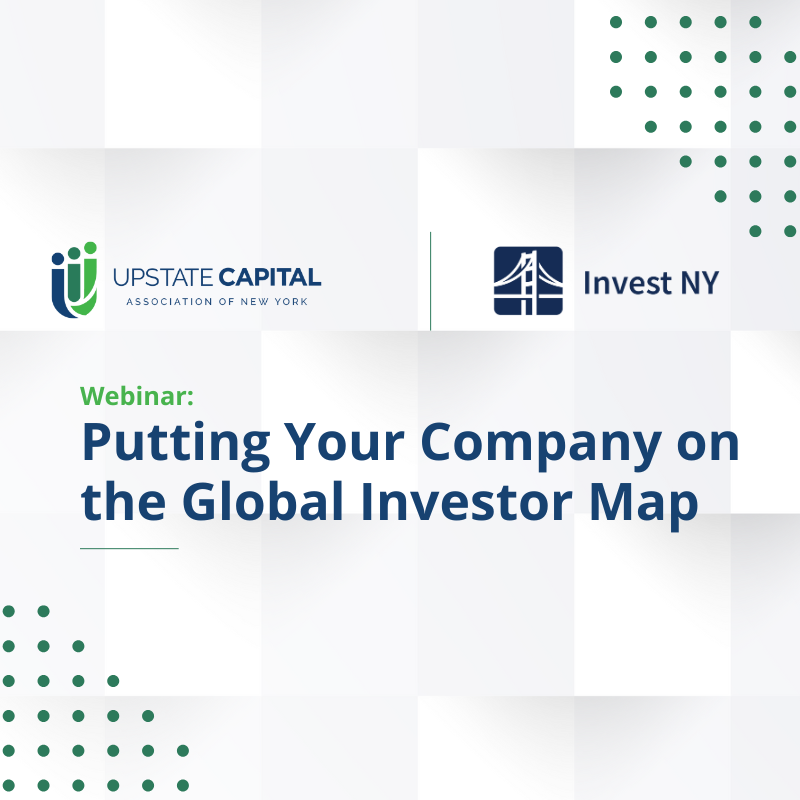 Invest NY Webinar: Putting Your Company on the Global Investor Map